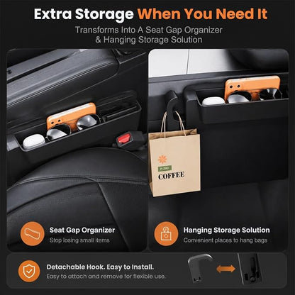 3-in-1 Car Steering Wheel Desk & Seat Gap Organizer, Foldable | Laptop Work Tray & Portable Eating Tray, Adjustable Vehicle Desk, For Writing, Dining, Road Trip, Office Work For Cars Suvs - Image 8