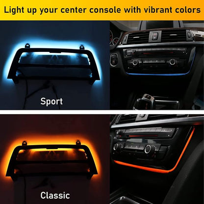 Jaronx for BMW LED Console Panel Ambient Light for 3'F30 F31/4'F32 F33 | Radio AC Control Panel Replacement Ambient Lights with Dual Color LED Lighting - Image 3