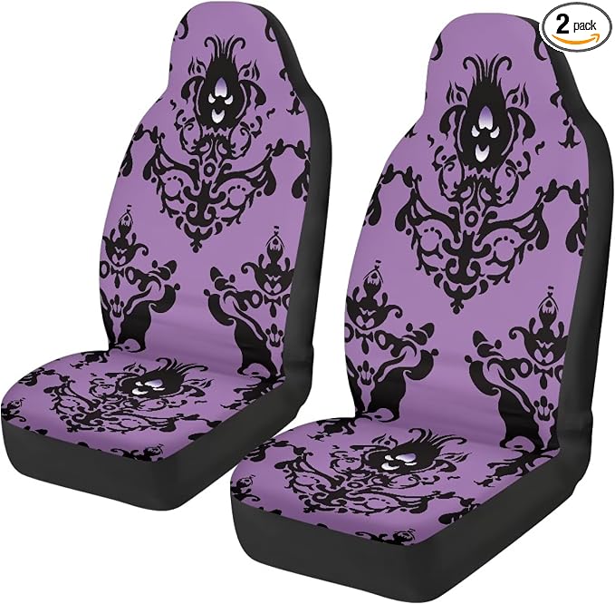 Halloween Front Car Seat Covers Set of 2, Soft Breathable Seat Protectors for Front Seats, Universal Fit for Most Cars, SUVs and Sedans by TOADDMOS