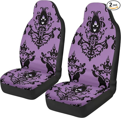Halloween Front Car Seat Covers Set of 2, Soft Breathable Seat Protectors for Front Seats, Universal Fit for Most Cars, SUVs and Sedans by TOADDMOS