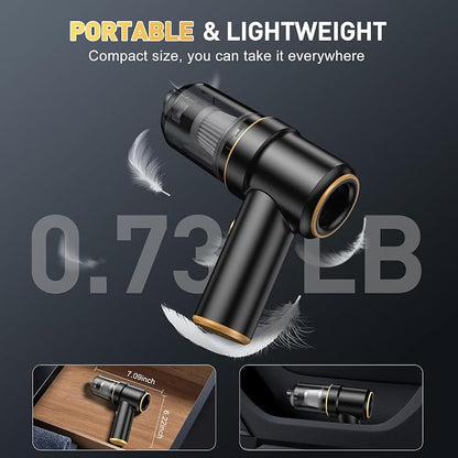 Handheld Car Vacuum Cleaner, 9000PA Hand Held Vacuum Cleaner & Air Duster | 120W High Power Portable Cordless, Rechargeable, Multi-Nozzles & LED Light, For Home, Car, Office - Image 7