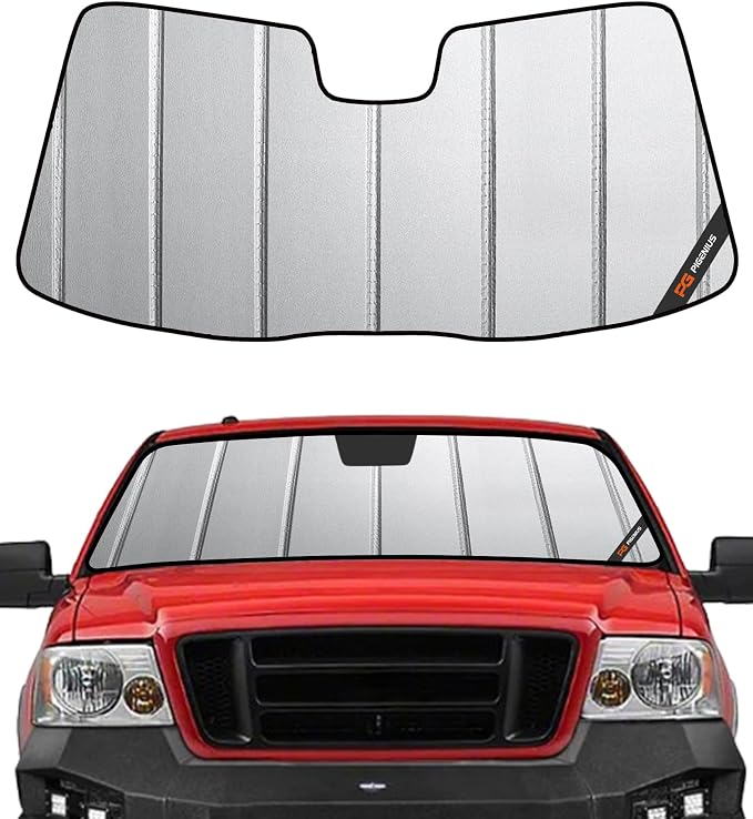 Pigenius Windshield Sun Shade for Ford F-150 2004-2008, for Lincoln Mark LT 2006-2007 Front Window Sunshade - Safeguard by Pigenius