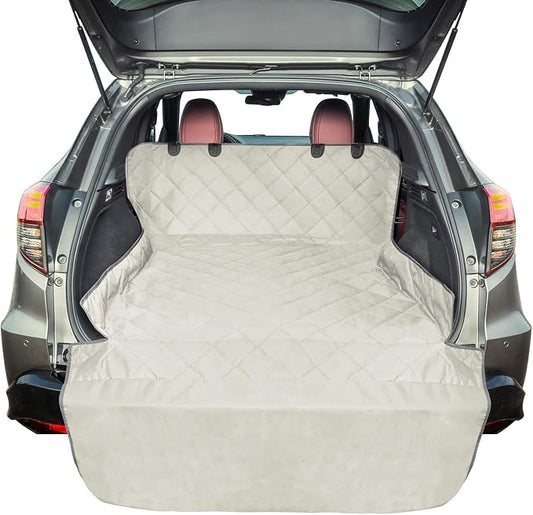 SUV Cargo Liner for Dogs - Water Resistant Trunk Cover for Midsize SUVs | Pet Cargo Cover with Bumper Flap Protector, Non-Slip Car Trunk Mat, Dog Car Seat Cover Prevents Scratches Pet Hair Mud Dirt by F-color