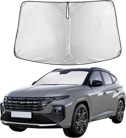 Autovir Windshield Sun Shade Fit for 2024 2025 2026 Kia EV9 | Sunshade, Front Car Window Shades Sun Visor, Blocks UV Rays & Heat, Car Accessories by Autovir