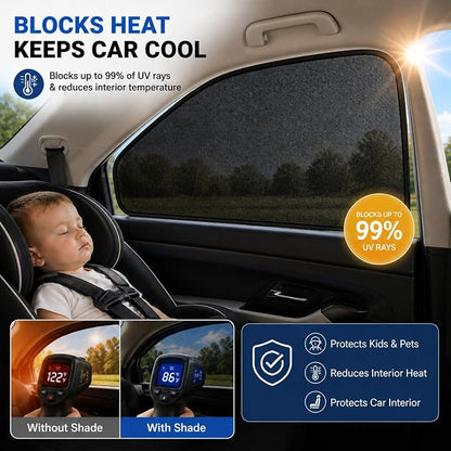 Car Window Shades for 2023-2025 Honda CRV Rear Side Window Mesh Sun Shade | Rear Side Window Sunshade, Breathable Privacy Window Covers, UV Protection & Heat Insulation, for Baby Camping Napping, 2PCS - Image 2