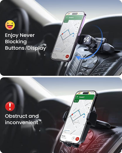 for MagSafe CD Phone Mount[Hollow Ring Design] Magnetic Phone Holder for Car CD Phone Holder Mount for iPhone 16 15 14 13 Pro Max Mini Plus MagSafe Case All Phones | Strong Magnetic CD Phone Holder Mount,Compatible with iPhone 17 16 15 14 13 Pro Max Mi... - Image 3