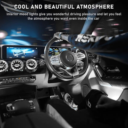 Ohleats Car LED Strip Light, 48 LED RGB Auto Interior Atmosphere Lights, Cigarette Lighter Under Dash Ambient Night Light, Interior Lamp Lighting Kit (White, Cigarette Lighter) - Image 4