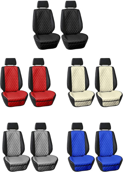 FH Group Car Seat Cushion – Faux Leather Single Front Seat Cover with Front Pockets, Airbag Compatible, Universal Fit Car Seat Cushion for Driver or Passenger Seat, SUV, Truck, Sedan & Van – Blue - Image 7