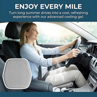 Gel Car Seat Cushion, Breathable Non-Slip Automotive Chair Mat Cover Protector for Driving, Comfortable Vehicle Interior Front Seat Chair Cushion Accessories, Universal Fit (Gray) - Image 5
