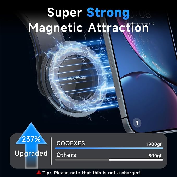 Magnetic Phone Holder for Car, for Magsafe Car Mount with Flexible Grip Bendable Arm, Vacuum Suction Cup Phone Mount -108LBS, Car Accessories for iPhone 17 Pro Max/16/15/14/13/12 Series - Image 3