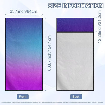 Car Towel Seat Cover 1 Piece Soft Car Seat Cover Protector Breathable Non-Slip Cars Accessories for Cars SUV Trucks, Purple Blue Gradient - Image 7