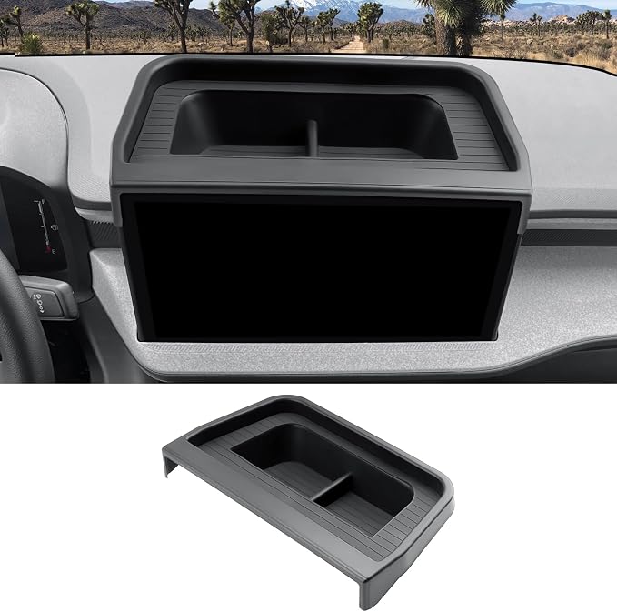 CDEFG 2025 2026 Ford Maverick Center Console Dash Screen Organizer 13.2-Inch Dashboard Behind-Screen Storage Box Truck Accessories by CDEFG
