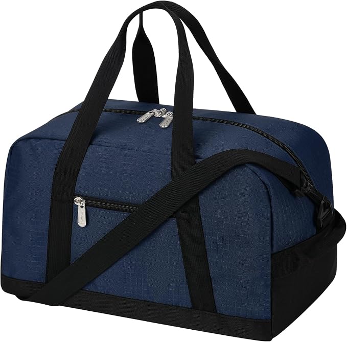 Apenze Small Gym Bag 14 inch Duffel Bag | Mini Carry On Bag, lightweight,Travel Sport ,Navy Blue by APENZE
