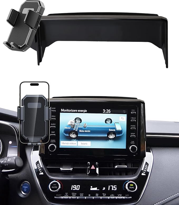 PZK Car Phone Mount for 2019-2026 Toyota Corolla/Corolla Cross 2022-2026 | 2019-2026 Corolla Hatchback Accessories 8-inch Screen Auto Lock Car Phone Holder 360° Rotation Not Affect Vent Phone Cradles by SpecificCarPhoneHolder
