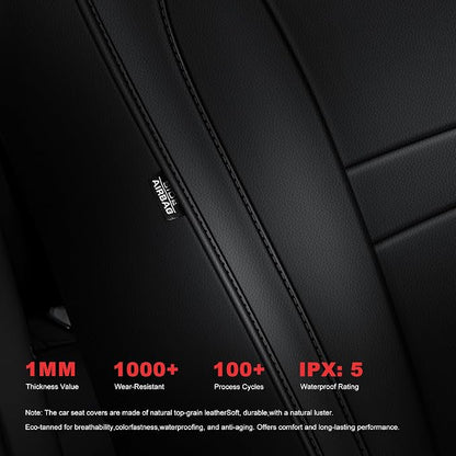 TTX LIGHTING Custom Fit for Nissan Rogue Seat Covers 2014-2020 5-Seats | Original Seat Pattern | Full Coverage | Easy Install | Waterproof | Faux Leather | Shield Your Car Seats | All Season - Image 8