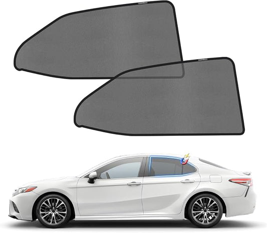 KUST Car Window Shades for 2018-2024 Toyota Camry Accessories, Breathable Mesh Magnetic Window Covers, Rear Back Side Window Sun Shades UV Block Privacy Protection for Baby Camping Napping 2PCS by KUST