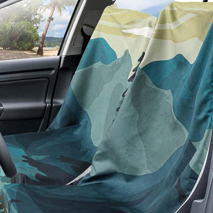 Hahafelt 2 Pack Car Seat Towel Cover with Storage Bag, Grizzly Guide | 63 x 32 in Car Towel Seat Cover Non Slip Waterproof, Gym Workout Swimming Running, Machine Washable Sweat Absorbent Protector - Image 3