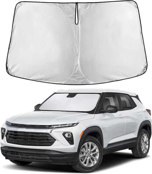 Autovir Windshield Sun Shade Fit for 2021-2025 2026 Chevrolet Trailblazer | Sunshade, Front Car Window Shades Sun Visor, Blocks UV Rays & Heat, Car Accessories by Autovir