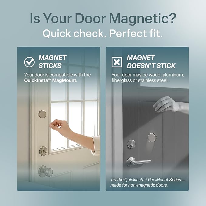REGAL estate Strong Hold Magnetic Door Mini Blinds, White, 25 x 72 in | No-drill installation, Ideal for offices, kitchens, and magnetic steel entry doors, Light filtering, Cordless 1 in slats - Image 3