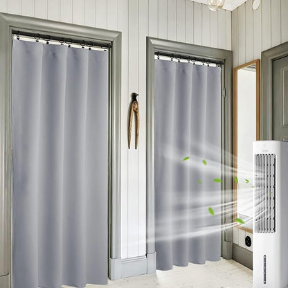 RYB HOME Blackout Curtains for Bedroom Living Dining Room 84 inches Long | Privacy Protection,Thermal Insulated,Sunlignt Heat Blocking,Drapes for Nursery Rental Room,W42 x L84,Silver Grey,2 Panels by RYBHOME