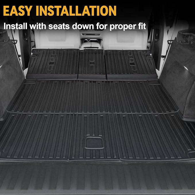 Floor Mats for 2019-2026 BMW X5 5-Seats Accessories | Full-Coverage Mats Set with Integrated Cargo Liner & Backrest Mat, Odorless & Durable, All-Weather Protection, 3D Laser Fit - Image 5