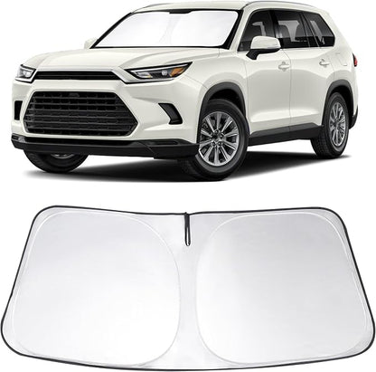 Windshield Sunshade for 2024-2026 Toyota Grand Highlander | Full covered for windshield, Foldable & Durable, Block UV Rays, Reduce Heat, Easy to install, Keeps Car Cooler by LHFLIVE