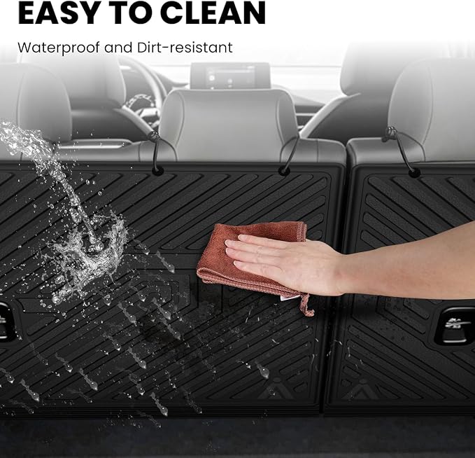 LASFIT Rear Seat Back Protector for Honda Civic 2022-2026 -Hatchback | 3D Laser Custom Fit For 22-26 Civic | Flexible Non-Curl Recyclable TPE | Anti-Slip & Easy Wash - Image 5