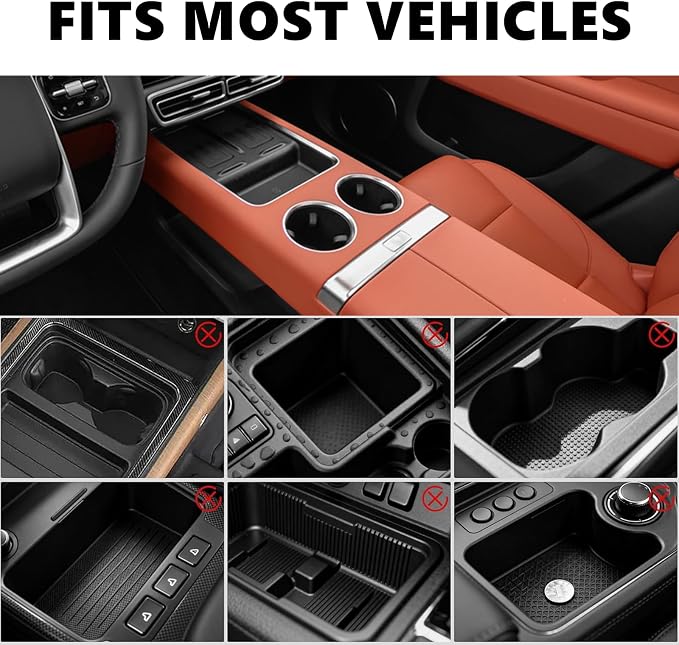 HZGAMER Wood Car Desk for Laptop, 360° Rotating Wood Cup Holder Table Tray for Drivers and Passengers, Car Accessories Compatible with Tesla Model Y/3/S, Ford F150/Explorer/Maverick & Most Vehicles - Image 4