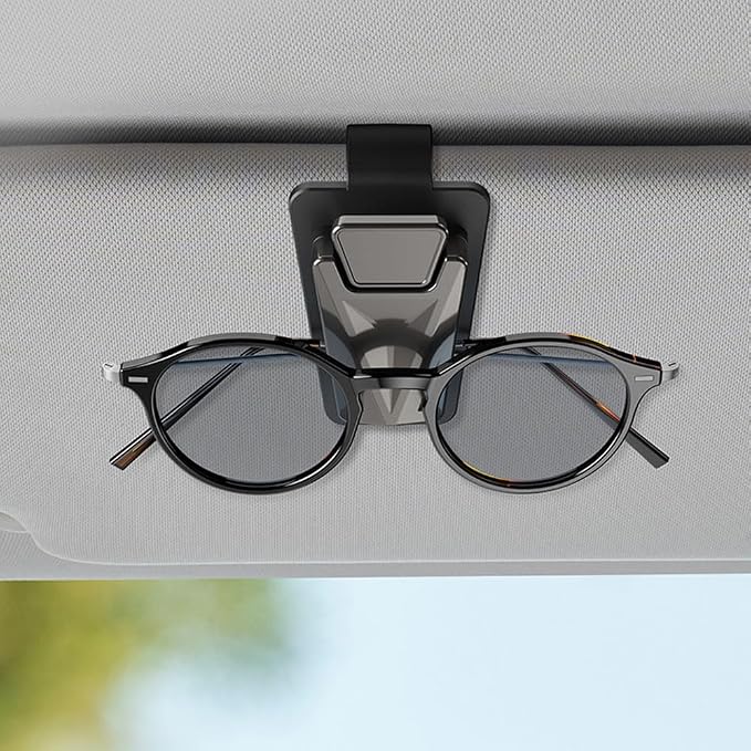 Dsycar 2 Pack Car Sunglasses Holder, Metal Car Visor Sunglasses Clip | One-Handed-Operation Easy Access Storage for Driving,Car Sun Visor Sunglasses Clip Anti-Scratch Car Sun Visor Accessories - Image 9
