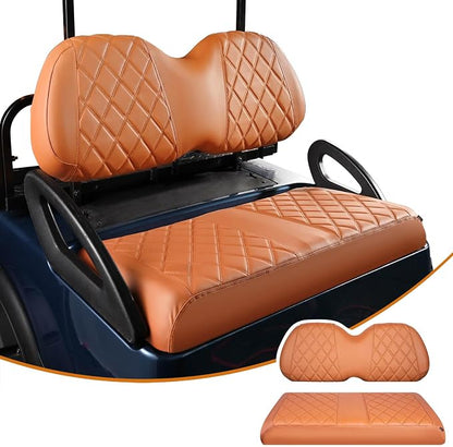 NOKINS Golf Cart Diamond Vinyl Seat Covers Fits Club Car Precedent 2004-UP | OEM Standard Front Seat Cushion,No Nails Required by NOKINS-GolfCartPartsFactory