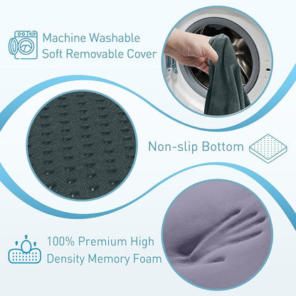 BlissTrends Extra Thick Seat Cushion for Office Chair & Car Seat, DarkGreen | XX-Large Tailbone & Sciatica Relief, Ergonomic Support, High-Density Memory Foam, Comfort for Extended Sitting - Image 3