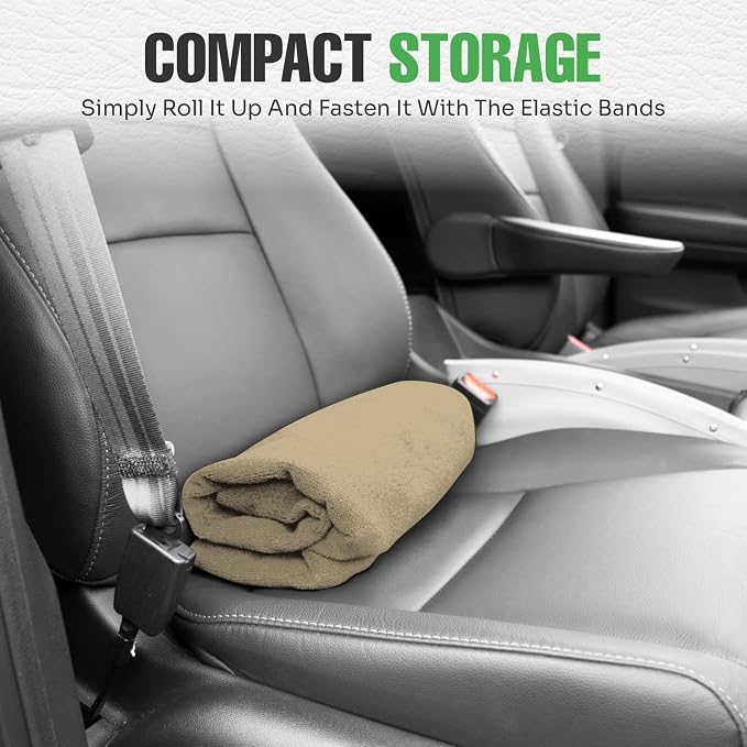 lebogner Waterproof Sweating Car Seat Cover for Post Gym Workout, Running, Swimming, Beach and Hiking, Universal Fit Anti-Slip Bucket Seat Protector for Cars, SUVs and Trucks, Machine Washable, Beige - Image 8