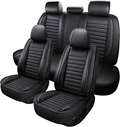 MINGBRON Car Seat Covers,Car Seat Protector Waterproof,Seat Covers Full Set, Car Seat Protectors,Automotive Seat Covers Fit for Most Cars Black by MINGBRONCARSEATCOVER