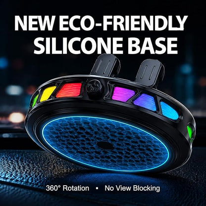 15W MagSafe Car Mount Charger with 7-Color RGB Light, Car Phone Holder for Your Car, Horizontal Mode Wireless Charging, 360° Rotating Strong Suction Mount for iPhone 17 Pro Max 16 15 14 13 12 - Image 7