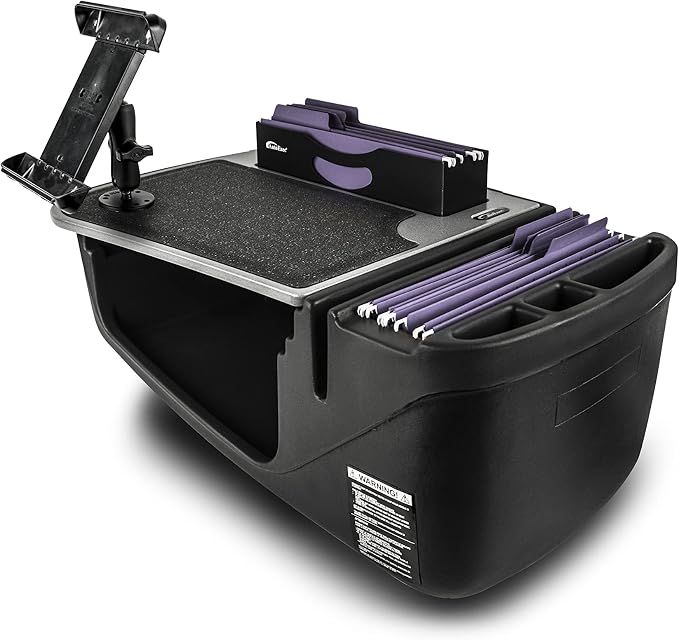 AutoExec AE-FMEF-TAB-GT Efficiency FileMaster Car Desk for Your Vehicle Workstation and Mobile Office, with Tablet Mount | Vehicle Workstation, Mobile Office, Tablet Mount by AutoExec