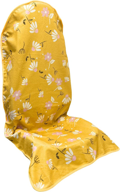 Waterproof Car Seat Cover for Front Seats, Protector for Cars SUVs Trucks, Sweat Towel Seat Covers Bucket for Gym,Workout,Beach,Hiking,Running and Swimming (Chamomile and Yellow, 1PC) by Hirritale