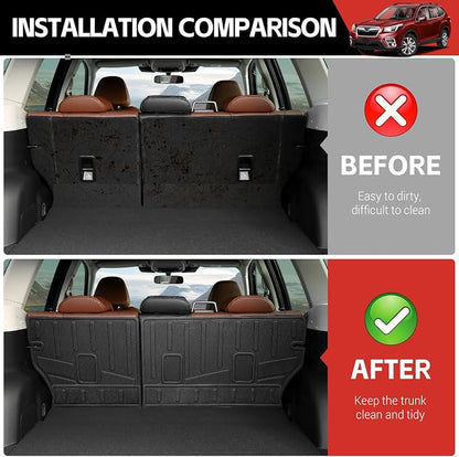 Cargo Mat Fit for 2019-2025 Subaru Forester Seat Back Cover Cargo Liner Backrest Mat Trunk Back Seat Protector for 2019 2020 2021 2022 2023 2024 2025 Subaru Forester(Seat Back Cover) - Image 2