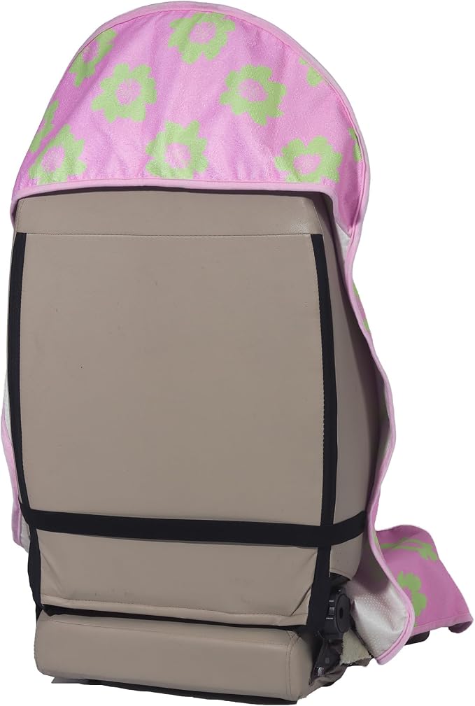 Car Seat Cover Protector Front Seats,for Gym Workout,Running,Swimming,Beach and Hiking,Waterproof Sweat Towel Bucket Seat Covers for Cars SUV Trucks (Flower and Pink, 1Pcs) - Image 2