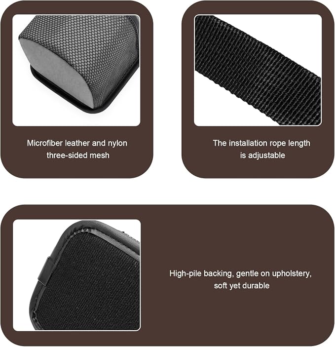 2 in 1 Large Car Cup Holder, 80 oz Multi-Function Auto Water Bottle Storage Bag with Mesh Pocket, Universal Hanging Seat Side Organizer Cup Holders for Car SUV Truck (Gray) - Image 3
