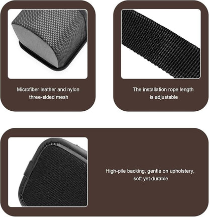 2 in 1 Large Car Cup Holder, 80 oz Multi-Function Auto Water Bottle Storage Bag with Mesh Pocket, Universal Hanging Seat Side Organizer Cup Holders for Car SUV Truck (Gray) - Image 3