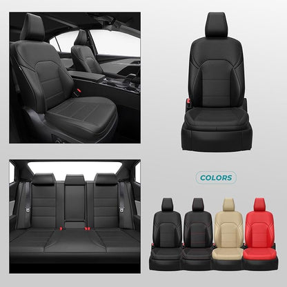 Custom Seat Covers for Toyota Camry 2025 2026 Hybrid, Black | Only Fit for Camry LE/SE 2025-2026, Full Coverage, Faux Leather, Protective, Scratch-resistant, Easy-clean - Image 8