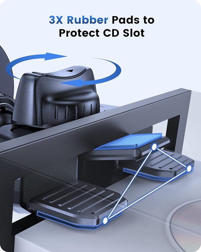 for MagSafe CD Phone Mount[Hollow Ring Design] Magnetic Phone Holder for Car CD Phone Holder Mount for iPhone 16 15 14 13 Pro Max Mini Plus MagSafe Case All Phones | Strong Magnetic CD Phone Holder Mount,Compatible with iPhone 17 16 15 14 13 Pro Max Mi... - Image 6