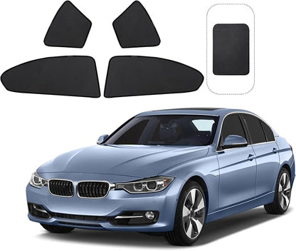 Front Side Half Window Shade Foldable Custom Fit for BMW F30/F31/F80/M3 2012-2019 Car Window Shades for Side Window Sun Shade UV Protection Heat Insulation for Camping Sleeping 4PCS by FannycCargoCover