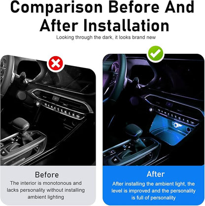1 PC Mini USB LED Car Atmosphere Lamp, Round Crystal Plug-and-Play Car Ambient Light, Portable Personalized Auto Interior Decor Night Light, Universal for Most Cars, SUVs (Blue) - Image 6