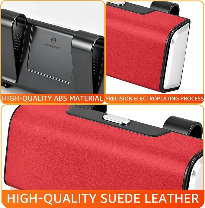 Car Sunglasses Holder for Sun Visor, Button Leather Eyeglass Hanger and Interior Storage Box - Image 6