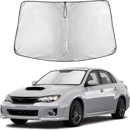 Autovir Windshield Sun Shade Fit for 2008-2015 Subaru Impreza WRX/WRX Sti | Sunshade, Front Car Window Shades Sun Visor, Blocks UV Rays & Heat, Car Accessories by Autovir