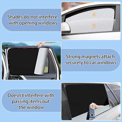 Zatooto Honda Odyssey Sunshade 2020-2024,Reflective & Magnetic & Privacy | 4 Pack Custom Fit. Keeps Car Cool. Ideal for Camping, Naps & Protecting Valuables. Easy Foldable Storage. - Image 5