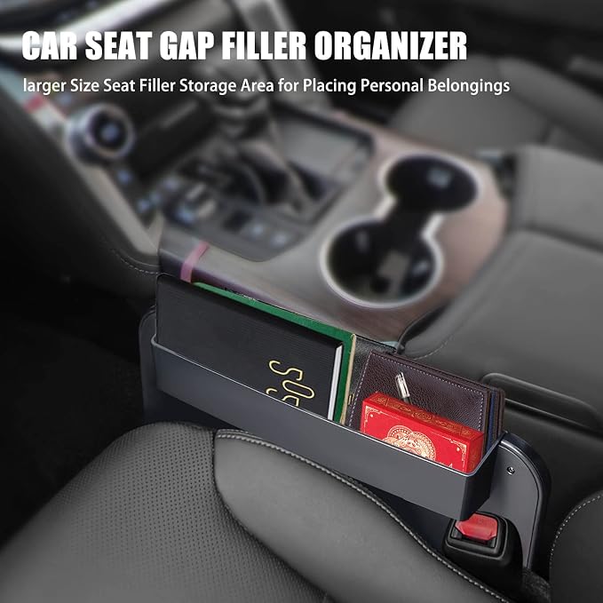 Steering Wheel Tray - 2 in 1 Car Seat Gap Filler Organizer, Multipurpose Table Tray for Eating, Drinking, Laptop - Image 3