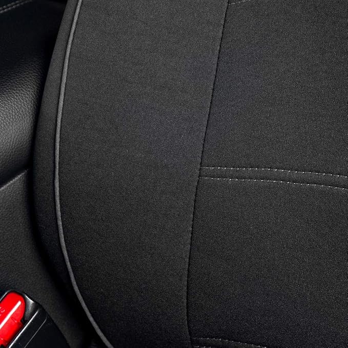 Motor Trend (2) Car Seat Covers for Front Seats with (2) Trimmable Car Floor Mats – Universal Fit Auto Accessories for Cars, Trucks, SUVs, Vans – Interior Protection and Vehicle Interior Shield Combo - Image 5