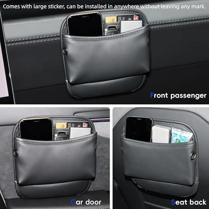 MARCHFA Car Seat Side Pocket Organizer Car Pocket Pouch for Seat, Door, Console, Car Seat Gap Filler Organizer Multifunctional Car Organizer Accessories for Phone Sunglasses Keys Cards (Large) - Image 3